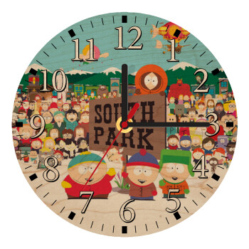 South Park, Ρολόι τοίχου ξύλινο plywood (20cm)