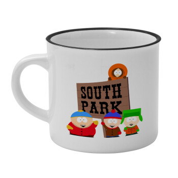 South Park, Κούπα κεραμική vintage Λευκή/Μαύρη 230ml