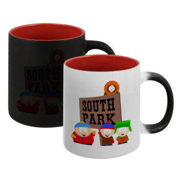 South Park, Κούπα Μαγική εσωτερικό κόκκινο, κεραμική, 330ml που αλλάζει χρώμα με το ζεστό ρόφημα (1 τεμάχιο)