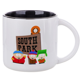 South Park, Κούπα κεραμική 400ml Λευκή/Μαύρη