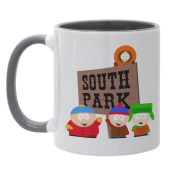 South Park, Κούπα χρωματιστή γκρι, κεραμική, 330ml