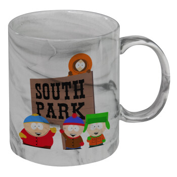 South Park, Κούπα κεραμική, marble style (μάρμαρο), 330ml