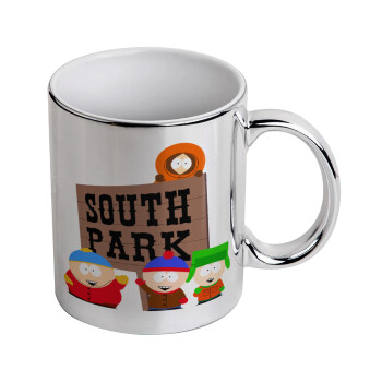 South Park, Mug ceramic, silver mirror, 330ml