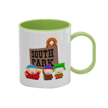 South Park, Κούπα (πλαστική) (BPA-FREE) Polymer Πράσινη για παιδιά, 330ml