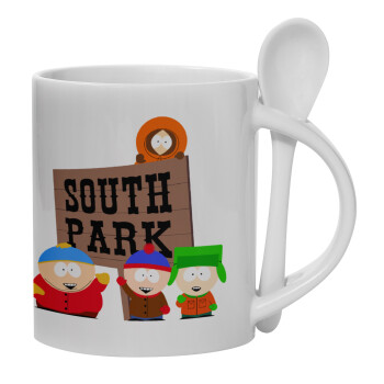 South Park, Κούπα, κεραμική με κουταλάκι, 330ml (1 τεμάχιο)