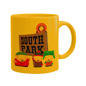 South Park, Ceramic coffee mug yellow, 330ml (1pcs)