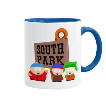 South Park, Κούπα χρωματιστή μπλε, κεραμική, 330ml