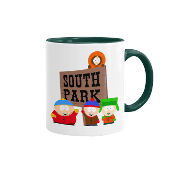 South Park, Κούπα χρωματιστή πράσινη, κεραμική, 330ml
