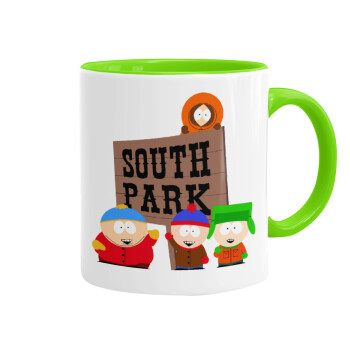 South Park, Mug colored light green, ceramic, 330ml