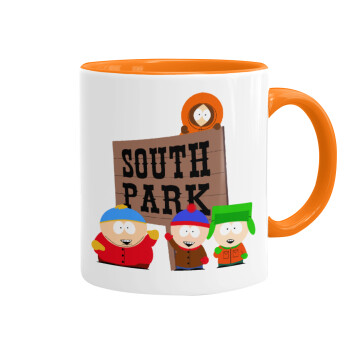 South Park, Κούπα χρωματιστή πορτοκαλί, κεραμική, 330ml