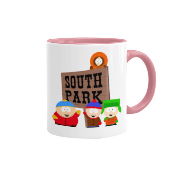 South Park, Κούπα χρωματιστή ροζ, κεραμική, 330ml