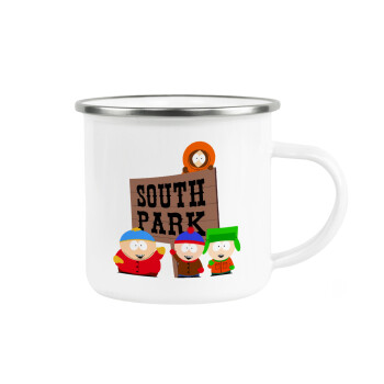 South Park, Metallic enamel cup white 360ml