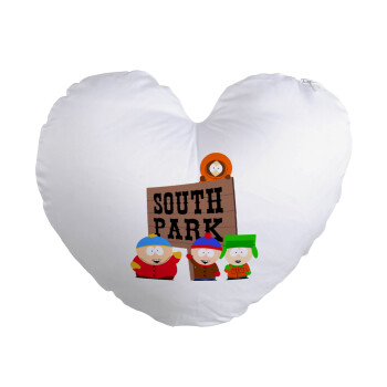 South Park, Μαξιλάρι καναπέ καρδιά 40x40cm περιέχεται το  γέμισμα