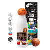 Bascetball Metal mug thermos, double wall, 550ml