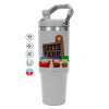 GREY color, 890ml (30oz) stainless Steel Tumbler with Handle