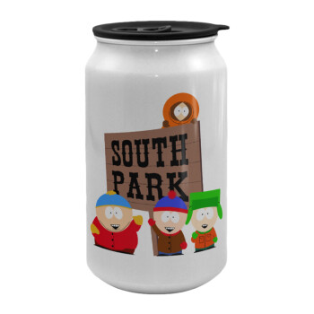 South Park, Κούπα ταξιδιού μεταλλική με καπάκι (tin-can) 500ml
