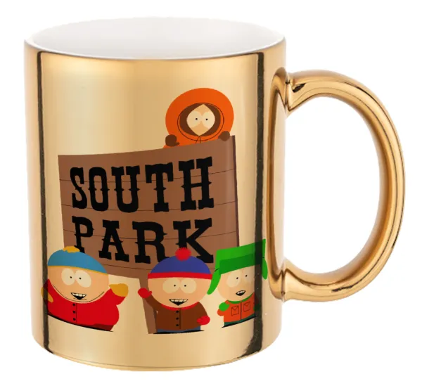 South Park — Mug ceramic, gold mirror, 330ml