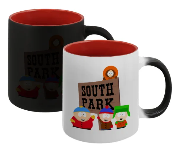 South Park — Κούπα Μαγική εσωτερικό κόκκινο, κεραμική, 330ml που αλλάζει χρώμα με το ζεστό ρόφημα
