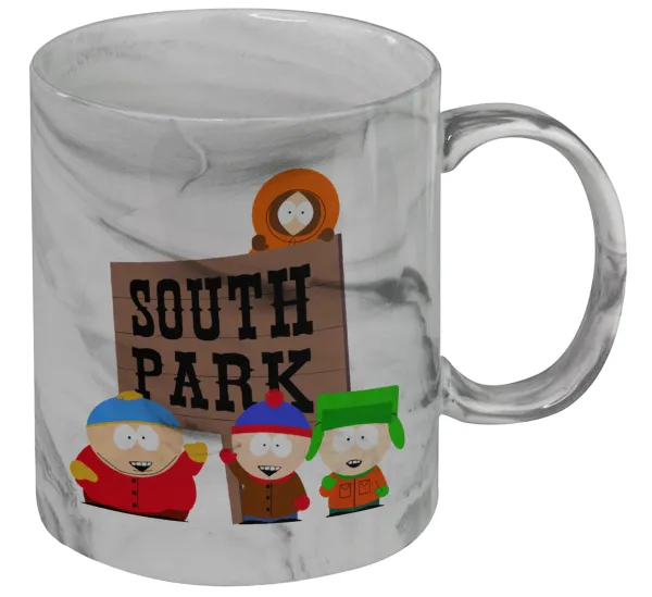 South Park — Mug ceramic marble style, 330ml