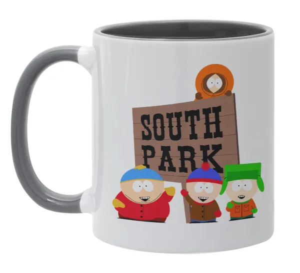 South Park — Κούπα χρωματιστή γκρι, κεραμική, 330ml