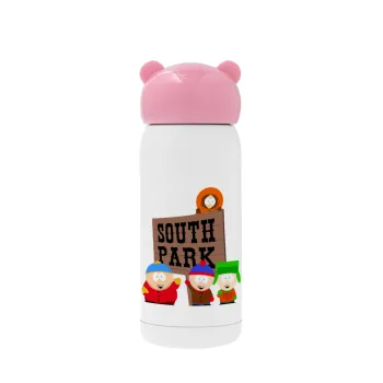 South Park, Pink stainless steel thermal flask, 320ml