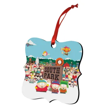 South Park, Christmas ornament polygon wooden 7.5cm