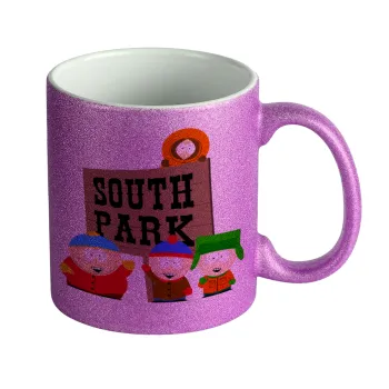 South Park, Κούπα Μωβ Glitter που γυαλίζει, κεραμική, 330ml