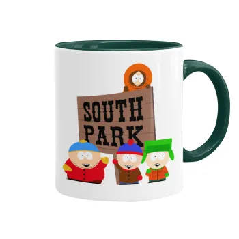 South Park, Mug colored green, ceramic, 330ml