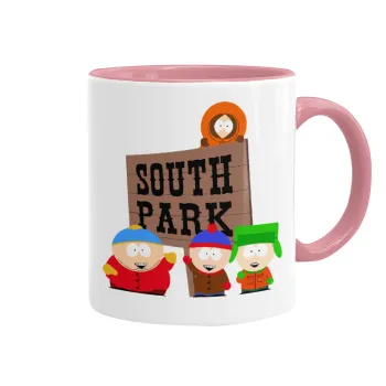 South Park, Κούπα χρωματιστή ροζ, κεραμική, 330ml