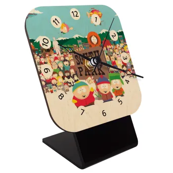 South Park, Επιτραπέζιο ρολόι σε φυσικό ξύλο (10cm)