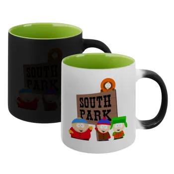 South Park, Κούπα Μαγική εσωτερικό πράσινο, κεραμική 330ml που αλλάζει χρώμα με το ζεστό ρόφημα