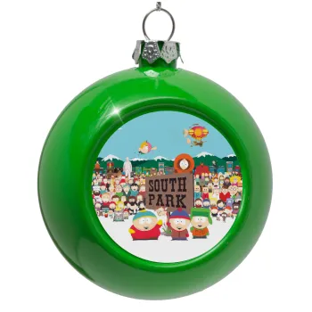 South Park, Green Christmas tree ornament bauble 8cm