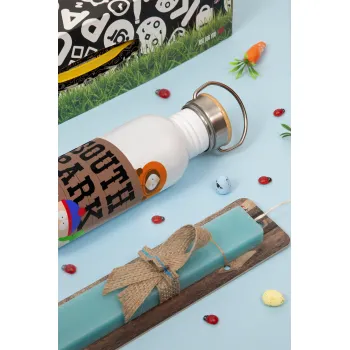 South Park, Πασχαλινή Λαμπάδα με παγούρι μεταλλικό (620ml, stainless steel) & κερί αρωματικό πλακέ (30cm) (ΤΙΡΚΟΥΑΖ)