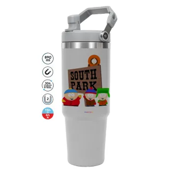 South Park, ΓΚΡΙ χρώματος Θερμός Ανοξείδωτο 890ml (30oz) με χερούλι