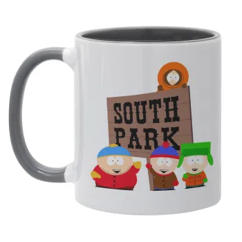 South Park, Κούπα χρωματιστή γκρι, κεραμική, 330ml