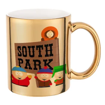 South Park, Mug ceramic, gold mirror, 330ml
