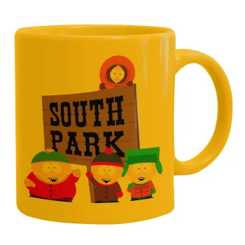 South Park, Κούπα, κεραμική κίτρινη, 330ml