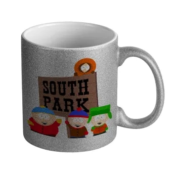 South Park, Κούπα Ασημένια Glitter που γυαλίζει, κεραμική, 330ml