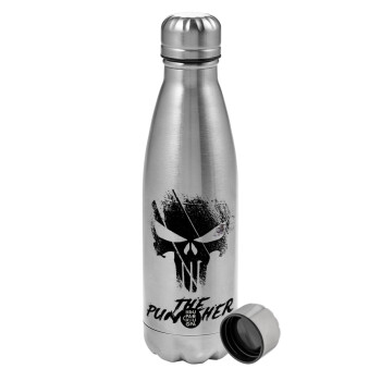 The punisher, Metallic water bottle, stainless steel, 750ml