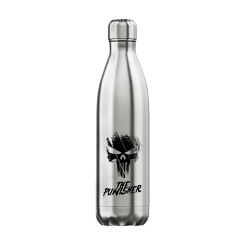 The punisher, Inox (Stainless steel) hot metal mug, double wall, 750ml