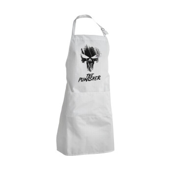 The punisher, Adult Chef Apron (with sliders and 2 pockets)