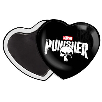 The punisher, Μαγνητάκι καρδιά (57x52mm)