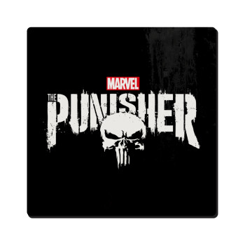 The punisher, Τετράγωνο μαγνητάκι ξύλινο 6x6cm