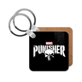 The punisher, Μπρελόκ Ξύλινο τετράγωνο MDF