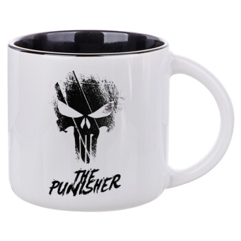 The punisher, Κούπα κεραμική 400ml Λευκή/Μαύρη