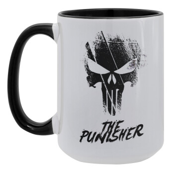 The punisher, Κούπα Mega 15oz, κεραμική Μαύρη, 450ml