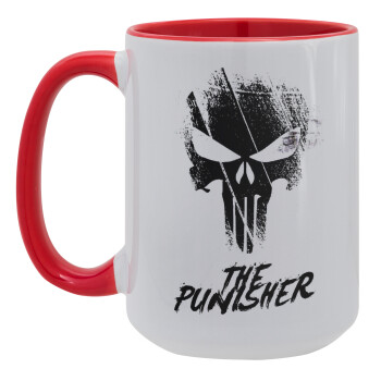 The punisher, Κούπα Mega 15oz, κεραμική Κόκκινη, 450ml