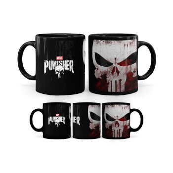 The punisher, Mug black, ceramic, 330ml