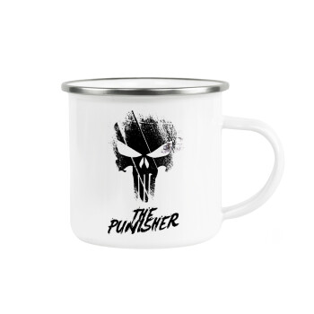 The punisher, Metallic enamel cup white 360ml