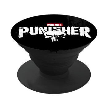 The punisher, Pop Socket Μαύρο Βάση Στήριξης Κινητού στο Χέρι